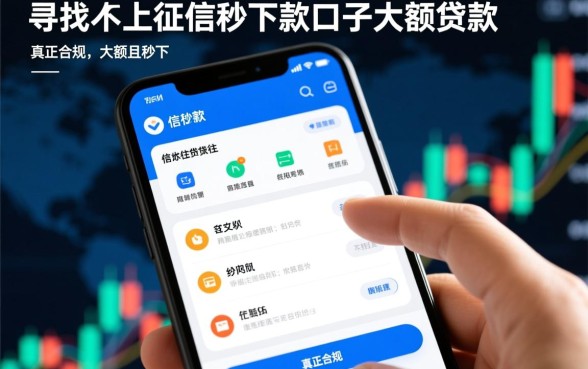 不上征信秒下款的口子大额贷款有哪些