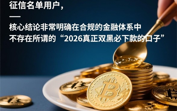 2026真正双黑必下款的口子有哪些