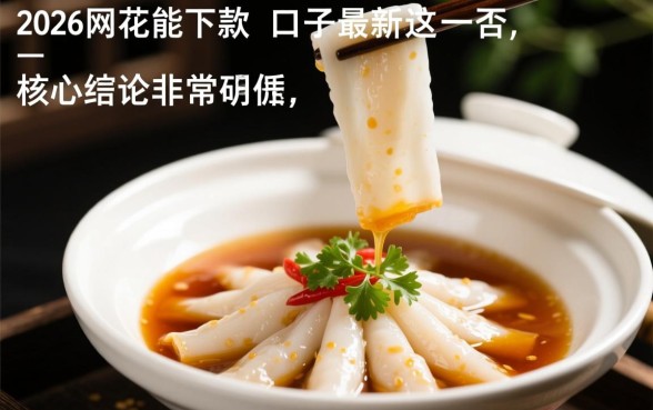 2026网花能下款的口子最新有哪些