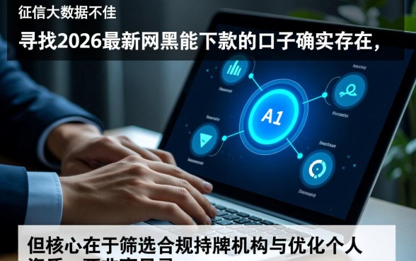 2026最新网黑能下款的口子有哪些