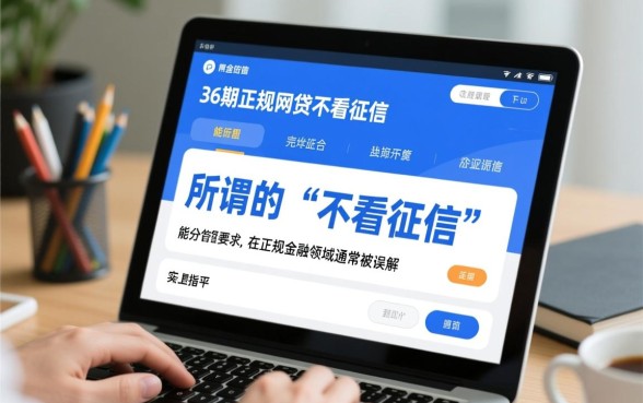 能分36期的正规网贷不看征信吗