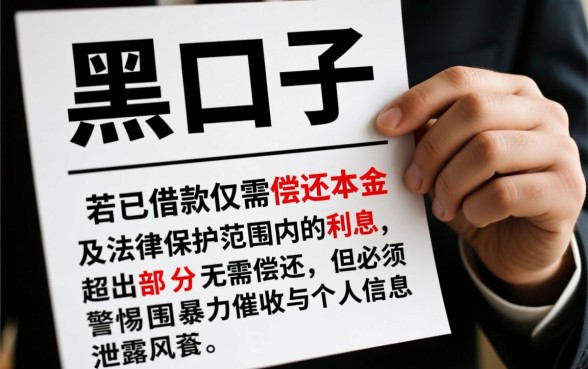 网络上贷款黑口子借了不还行吗