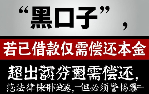 网络上贷款黑口子借了不还行吗