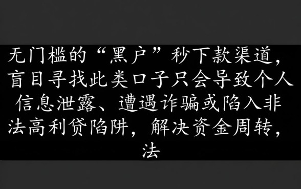 2026下款快的口子有哪些