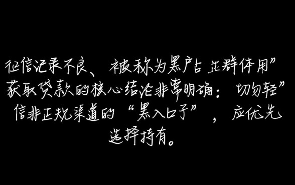 现在最好下款的黑户口子有哪些