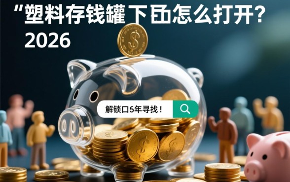 塑料存钱罐的下面口子怎么打开