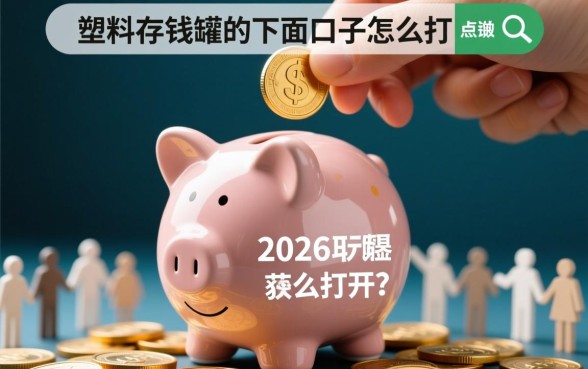 塑料存钱罐的下面口子怎么打开