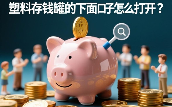 塑料存钱罐的下面口子怎么打开