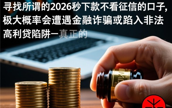 2026秒下款不看征信的口子是真的吗