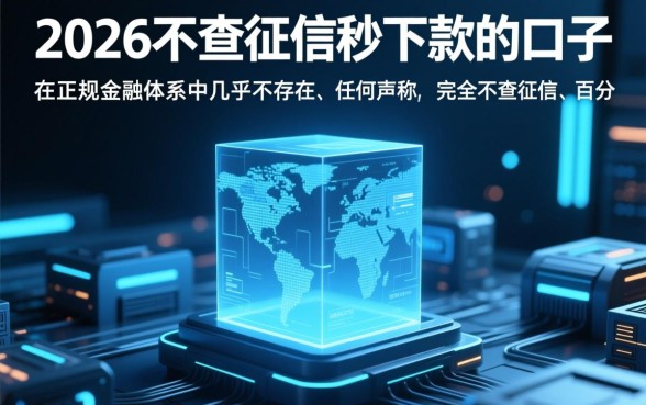 2026不查征信秒下款的口子有哪些