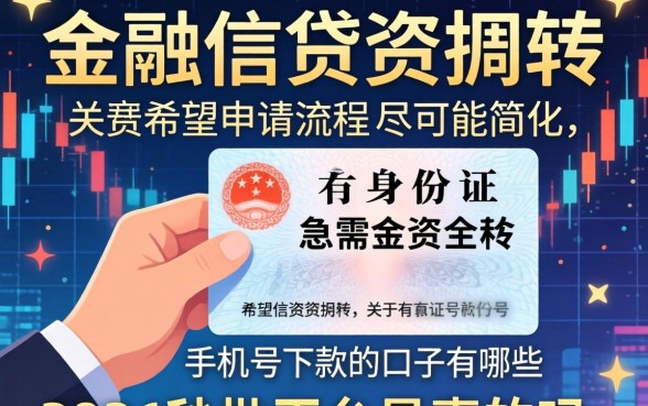 有身份证号和手机号下款的口子有哪些