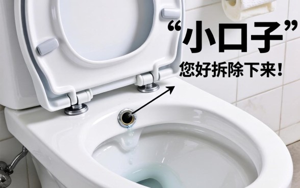 马桶盖上的小口子怎么拆除下来