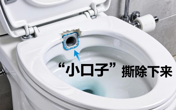 马桶盖上的小口子怎么拆除下来