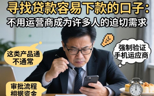 贷款容易下款的口子不用运营商