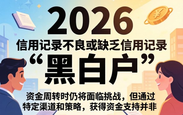 2026年黑白户贷款口子有哪些