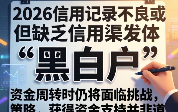 2026年黑白户贷款口子有哪些