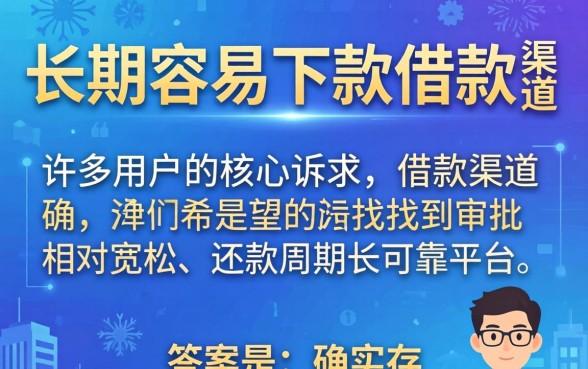 有没有容易下款的口子分长期的