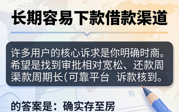 有没有容易下款的口子分长期的