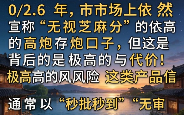 2026无视芝麻分的高炮口子有哪些