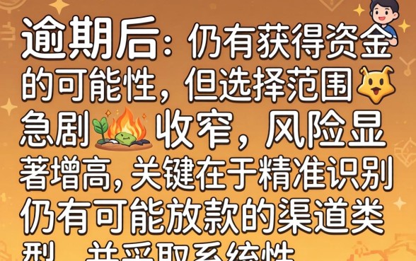 网贷逾期后还能借款的口子有哪些