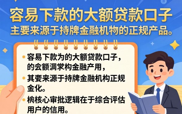 大额贷款哪个平台好申请通过率高