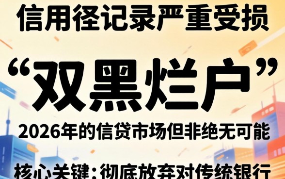 2026双黑烂户能下款的口子有哪些