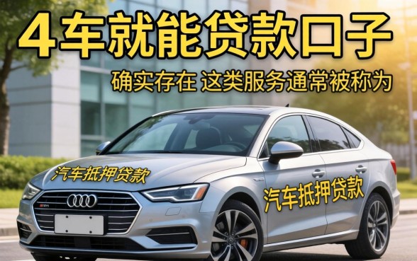 有车就能贷款的口子无视黑白是真的吗