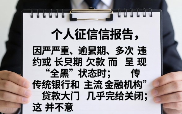 征信全黑有什么可以下款的口子