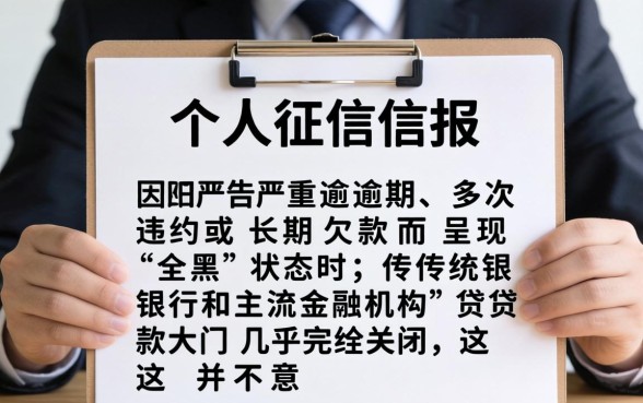 征信全黑有什么可以下款的口子