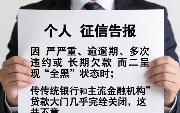 征信全黑有什么可以下款的口子