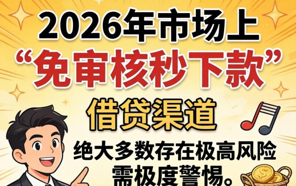 2026免审核秒下款的口子有哪些