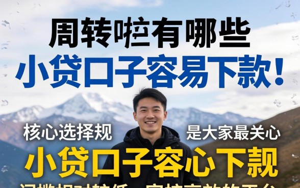 现在有哪些小贷口子容易下款的