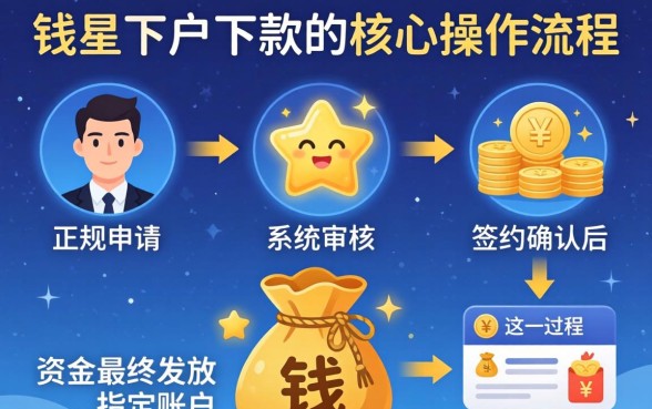 星星钱袋下户下款是如何操作的