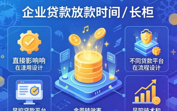 企业贷款放款时间为何会有差异