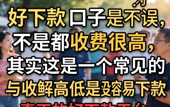 好下款的口子是不是都收费很高