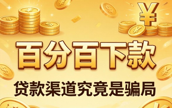 百分百下款口子是骗局还是机遇