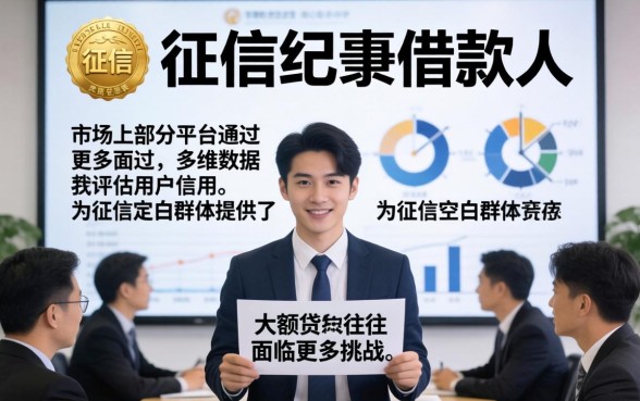 没有征信记录也能借到大额贷款