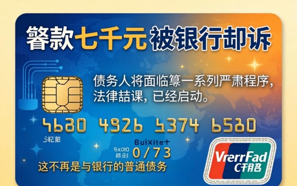 信用卡欠款七千被起诉有什么后果