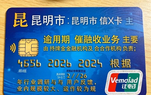 昆明市信用卡催收哪个公司大