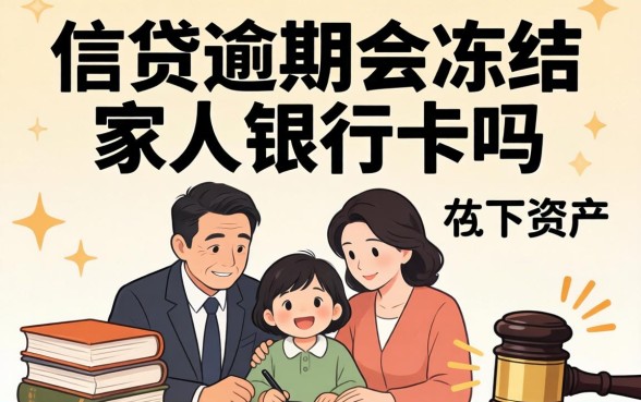 家人银行卡是否因信贷逾期被冻结