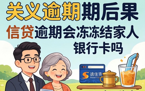 家人银行卡是否因信贷逾期被冻结