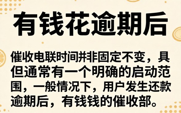 有钱花逾期多久催收会打电话联系