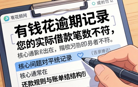 解析有钱花逾期与借款笔数差异原因