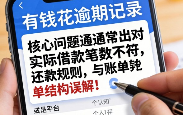 解析有钱花逾期与借款笔数差异原因