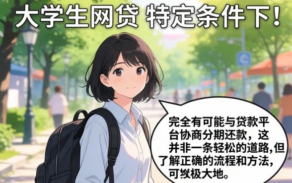 大学生网贷能协商分期还款吗