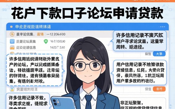 在花户下款口子论坛申请贷款靠谱吗
