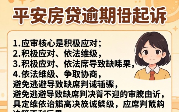 房贷逾期被起诉的应对策略与法律流程解析