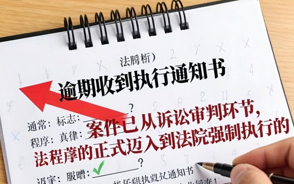 逾期收到执行通知书是第几步