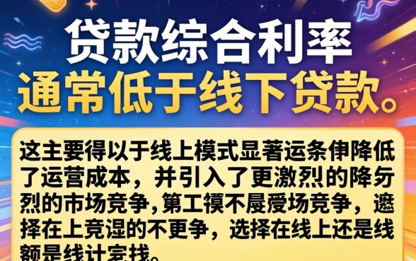 线上贷款和线下贷款哪个更划算
