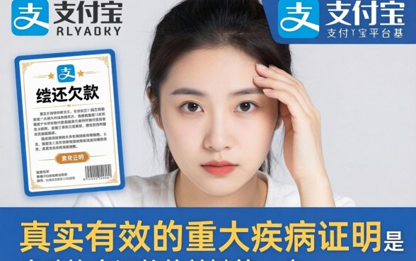 支付宝协商还款重大疾病证明需要什么材料